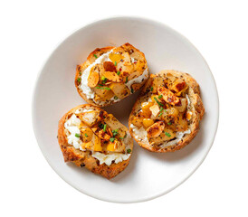 roasted pear crostini