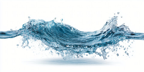 Dynamic Water Splashes with Clear and Transparent Surface