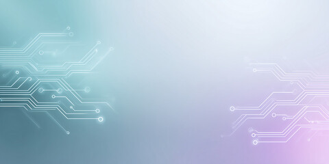 Abstract technological background, featuring a circuit board design with a gradient color palette