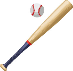 baseball bat and ball