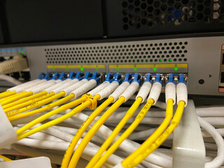 Fiber-optic data transmission systems, Telecommunication equipment, Data center, the telecom operator