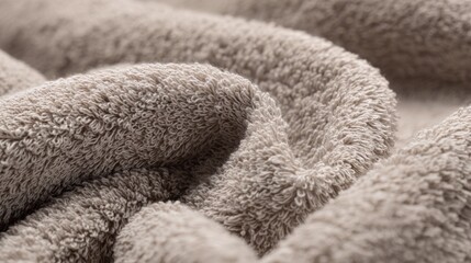 Terry cloth towel macro texture. Neutral palette. Luxurious spa