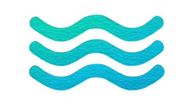 Wavy lines in shades of blue create soothing and calming visual effect, reminiscent of water or gentle waves. This design can evoke feelings of tranquility and fluidity