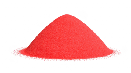 Red powder fine texture vibrant color culinary ingredient food coloring spice seasoning isolated on black artistic presentation cooking essential
