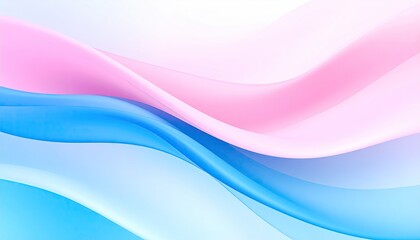 Fototapeta premium Pink and blue wavy lines create an abstract background.