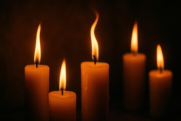 Candlelight Glow: Warmth and Serenity Photo