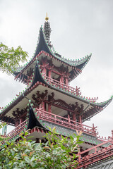 Les jardins de Tivoli et le parc d'attractions dans la ville de Copenhague au Danemark 