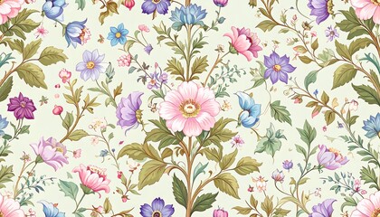 Ornate floral pattern design
