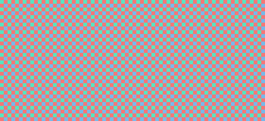 Pink and Teal Checkerboard Pattern geometric squares