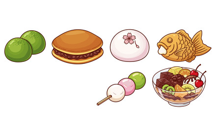 Japanese Sweets Assortment: A Delightful Collection of Confectionery Goodness