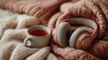 Warm and inviting scene suggesting relaxation and comfort, perfect for autumn or winter themes