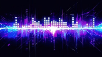 Abstract sonic wave graphic