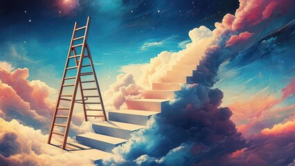 Celestial stairway to the stars