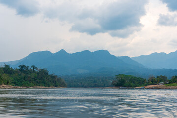 lake and mountains