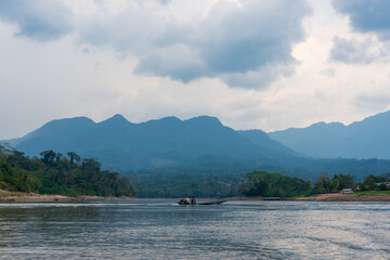 lake and mountains