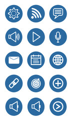 Collection of modern app icons