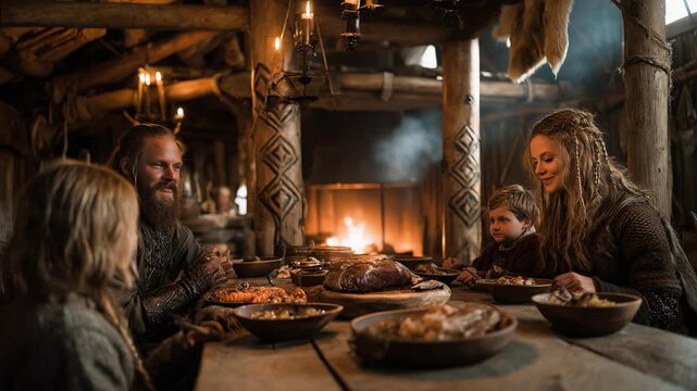 Enjoy a cherished Viking Family Feast in a Traditional Rustic Setting