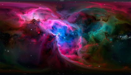 Fototapeta premium Stunning nebulae celestial colors