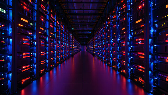 Data center, centro de datos, servidores, tecnología, ilustración, foto.

 - Powered by Adobe