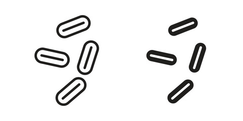 Yeast icon elements. doodle graphics icons.