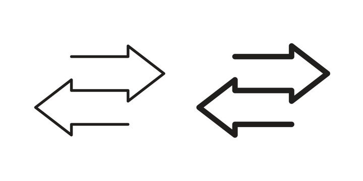 Transfer arrows icon elements. doodle graphics icons.