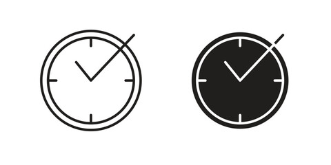Save time icon elements. doodle graphics icons.