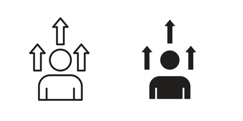 Fototapeta premium Personal development icon elements. doodle graphics icons.