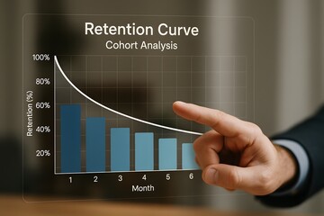 Understanding customer retention with cohort analysis and retention curve data