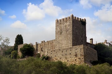 Wonderful walls and towers in Castellar de la Frontera, an ancient town in the province of Cadiz, Spain. 