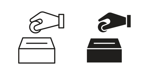 Donation icon elements. doodle graphics icons.