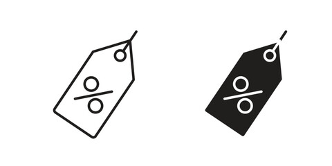 Discount tag icon elements. doodle graphics icons.