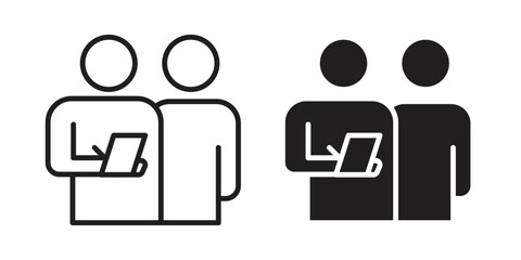 Consulting icon elements. doodle graphics icons. © Cristiane