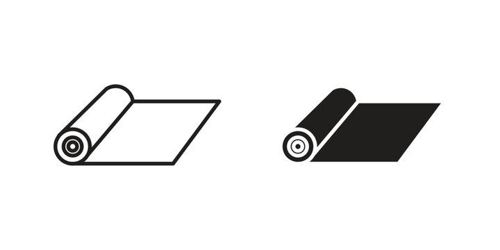 Construction film roll icon elements. doodle graphics icons.