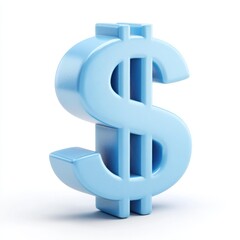 Obraz premium Vibrant 3D dollar icon represents business growth and economic success, perfect for financial presentations or marketing.