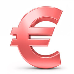Obraz premium Euro Currency Symbol: A vibrant, eye-catching, and high-quality 3D rendering of the Euro currency symbol. This image captures the essence of financial concepts in a dynamic, memorable.