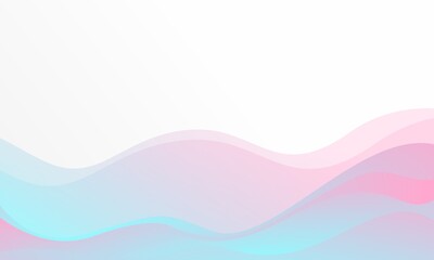 Soft Pastel Blue and Pink Abstract Wave Background Gentle Gradient Flowing Shapes