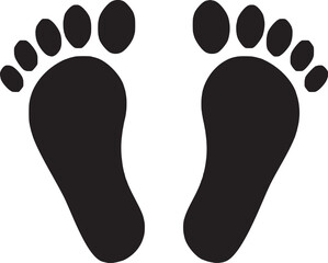Footprint flat icon apps websites