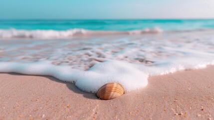 Escape to a tropical paradise with sandy beaches, gentle waves, and vibrant shells, perfect for your next vacation
