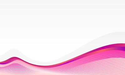 Modern Abstract Wave Border Background with Pink and Purple Gradient Lines