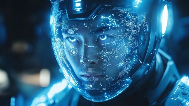 Future Tech: HUD Helmet Vision - Powered by Adobe