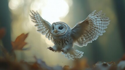 Owl in Flight: Majestic Wings