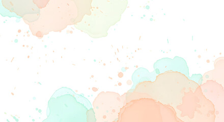 Pastel ink and watercolor stain pattern, AI generated