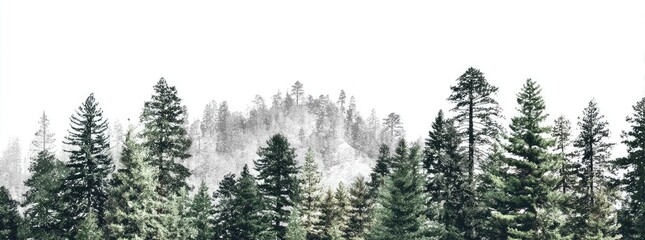 Misty mountain forest scene (1)