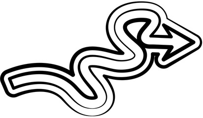 Arrows zigzag decoration