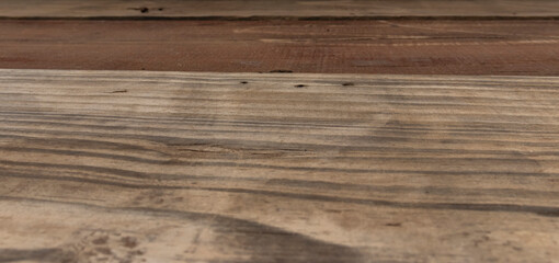 Fototapeta premium wooden table pattern colored of beige. Wood background. Wood texture closeup. Vintage wooden background in Brazil