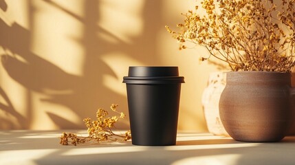 Sunlit Coffee Cup Mockup