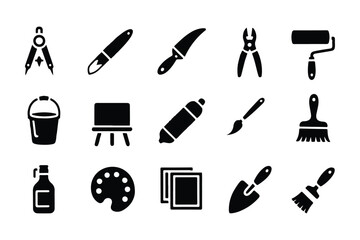 Hand Tools Vintage Silhouette Image