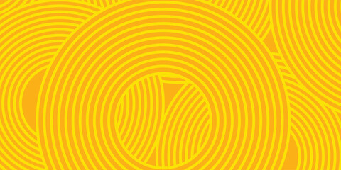 Pasta background, spaghetti abstract geometric pattern. Macaroni yellow poster. Wavy abstract pattern. Pasta vector illustration