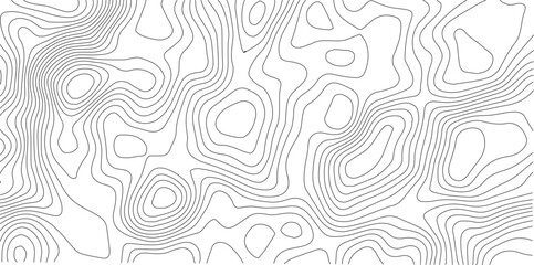 Fototapeta premium Abstract Topographic background. Geographic line map. Wavy pattern design. Paper texture imitation of a geographical map shades. Vector illustration. 