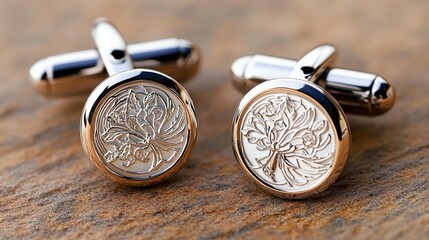 Floral Cufflinks: Elegant Men's Jewelry